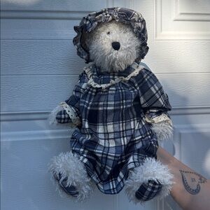 Grace Bedlington Boyd’s Bear Plaid Teddy Bear with Hat and Outfit